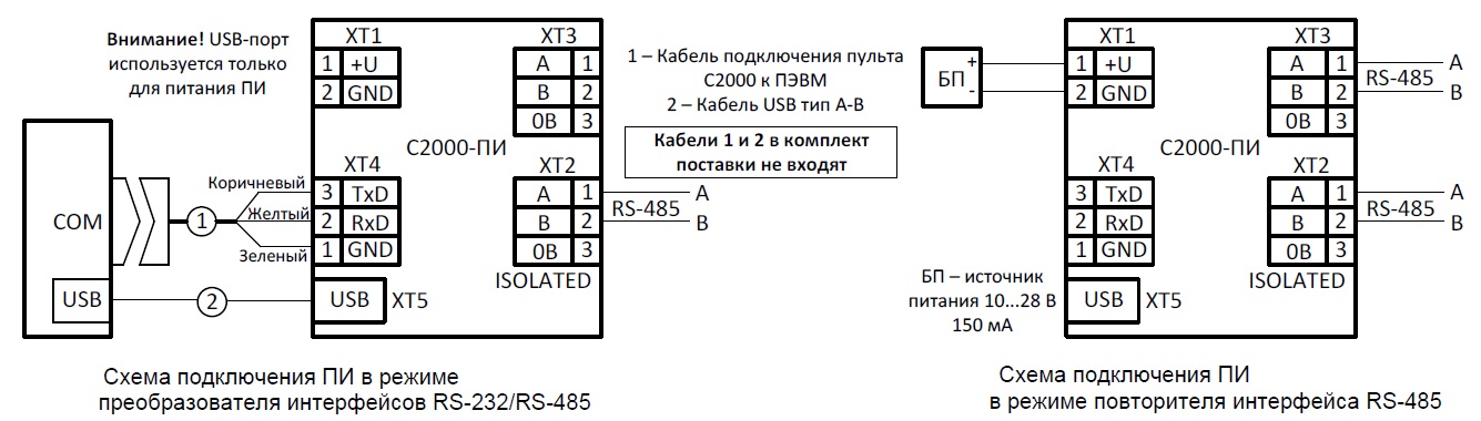 С2000м схема подключения dwg