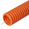 Труба гофрированная ПНД 16мм оранжевая уличная