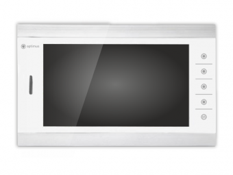 Видеодомофон Optimus VM-10.1(SW) белый серебро дисплей 10,1