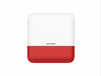 Беспроводной уличный оповещатель AX PRO DS-PS1-E-WE (красный индикатор)
