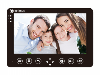 Видеодомофон Optimus VM-7.1 черный дисплей 7,1